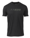 Front of KUIU Here to Hunt Logo T-Shirt in Black