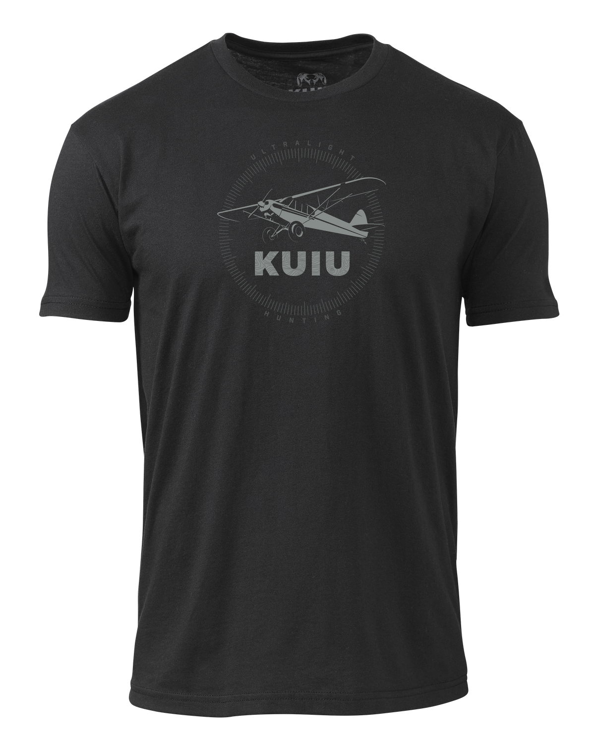 Front of KUIU Super Cub Log T-Shirt in Black