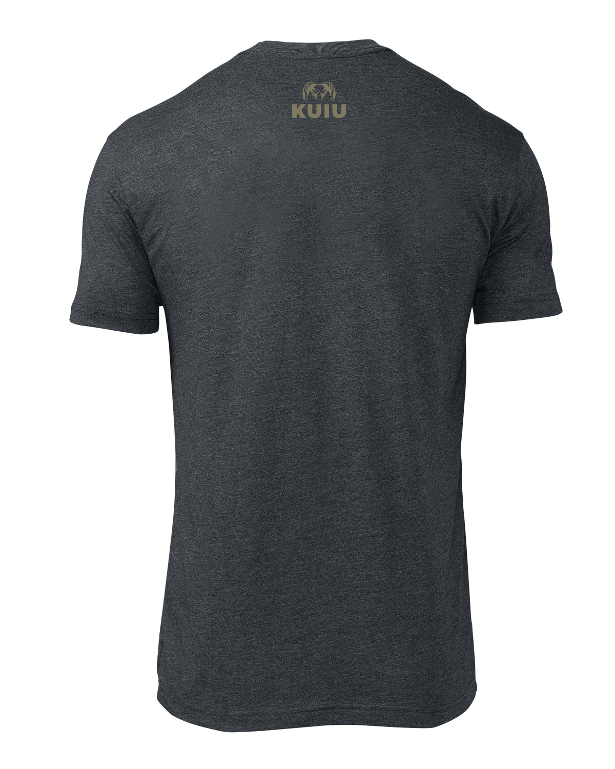 Back KUIU Super Cub Log T-Shirt in Charcoal Grey