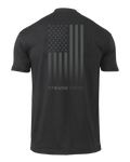 Back of KUIU Vertical Flag Logo T-Shirt in Black