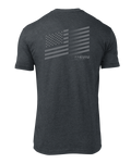 Back of KUIU Solid Flag Fade T-Shirt in Charcoal Grey