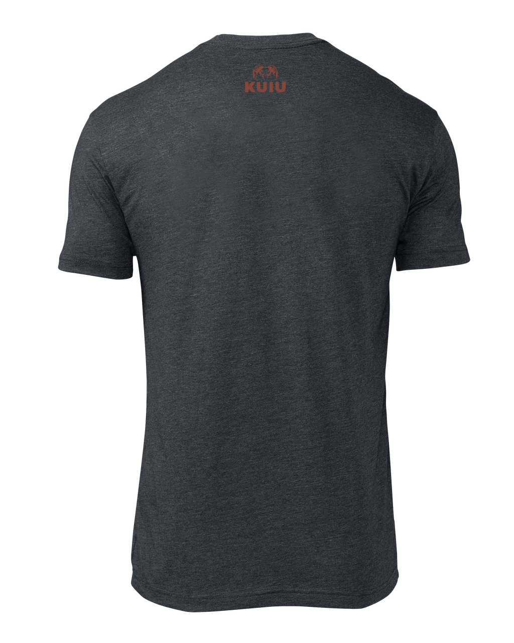 Back of KUIU Ram Flag T-Shirt in Charcoal Grey
