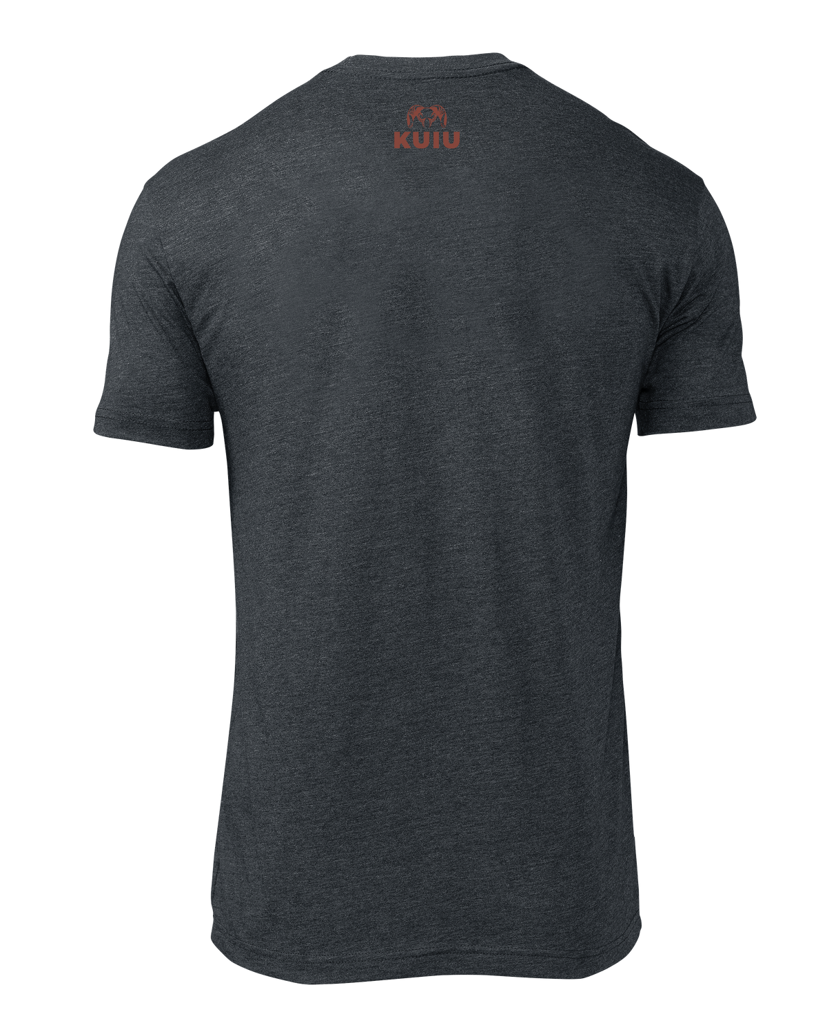 Back of KUIU Ram Flag T-Shirt in Charcoal Grey