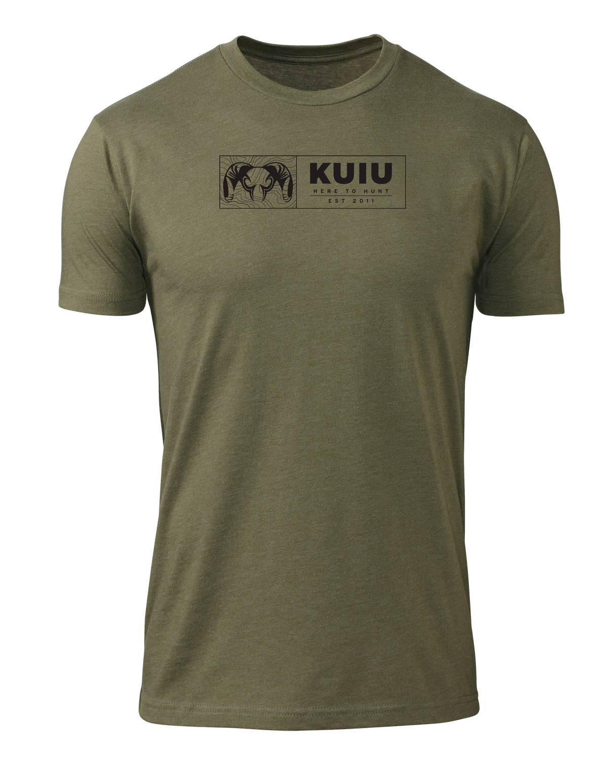 Front of KUIU Topo Block in Military Green