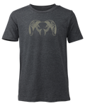 Front of Youth Engraved Ram T-Shirt in Charcoal Grey