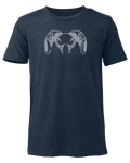 Font of Youth Engraved Ram T-Shirt in Navy Blue