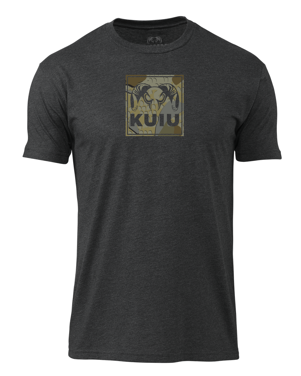 Front of KUIU Valo Box T-Shirt in Charcoal Grey