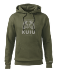 Front of KUIU Topo Mountain Hoodie in Army Green
