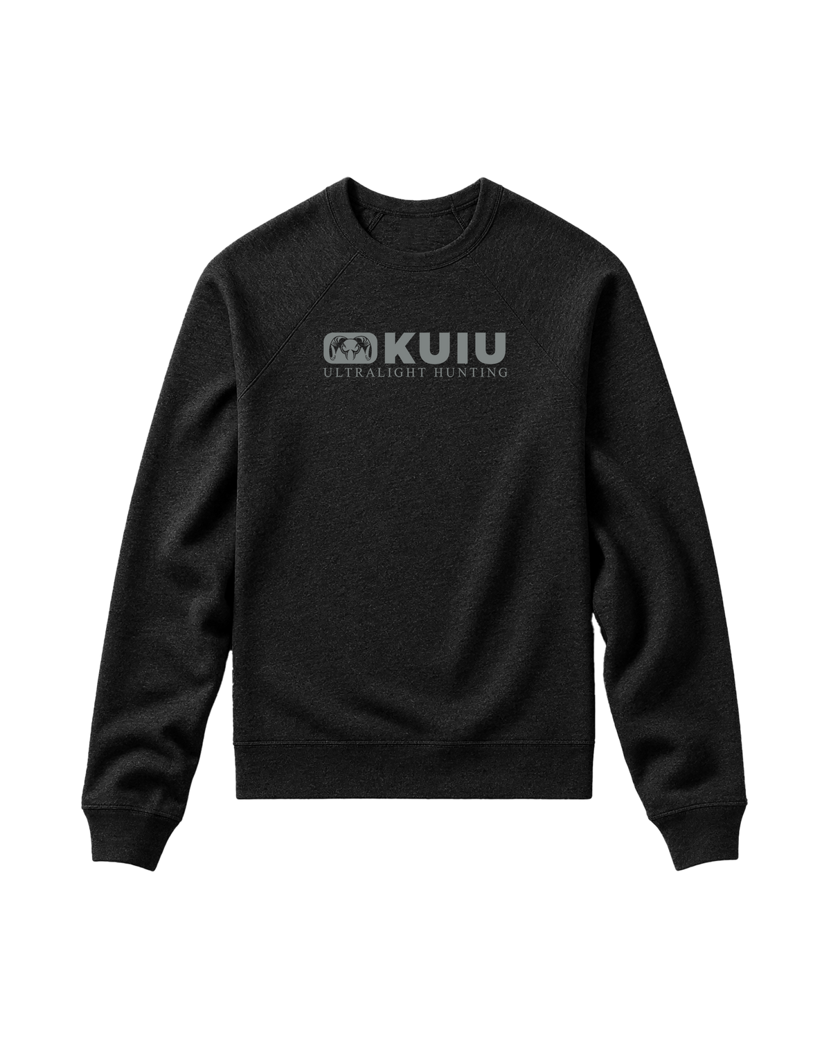Front of Toddler Block Logo Crewneck Sweatshirt in Black