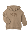 Front Toddler Big Ram Hoodie in Truffle Brown