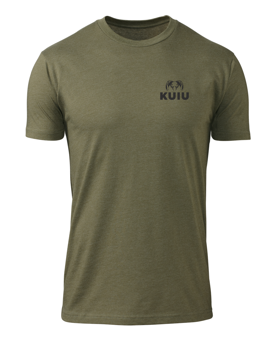 Front of KUIU Sign T-Shirt in Military Green