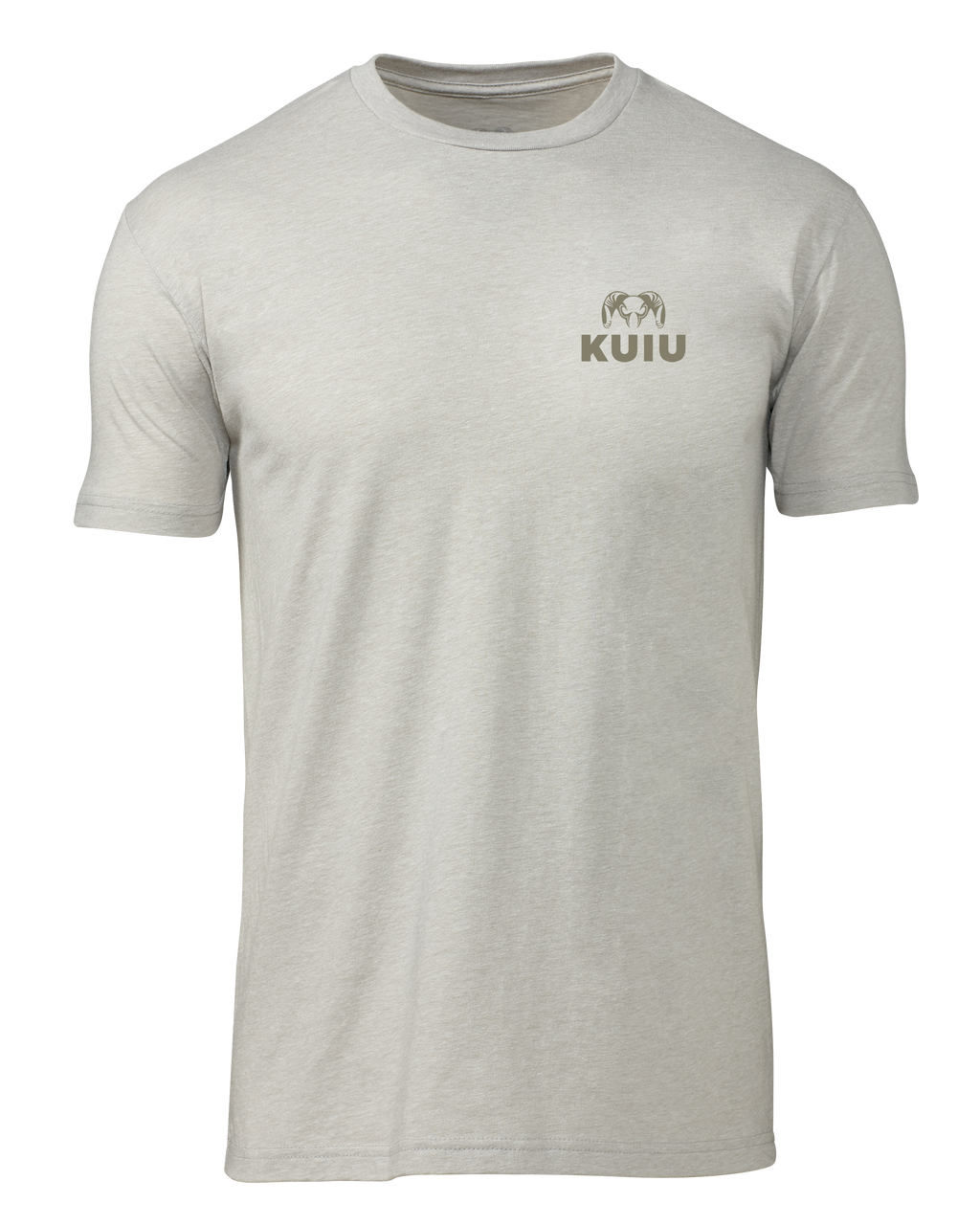 Front of KUIU Sign T-Shirt in Silk Khaki