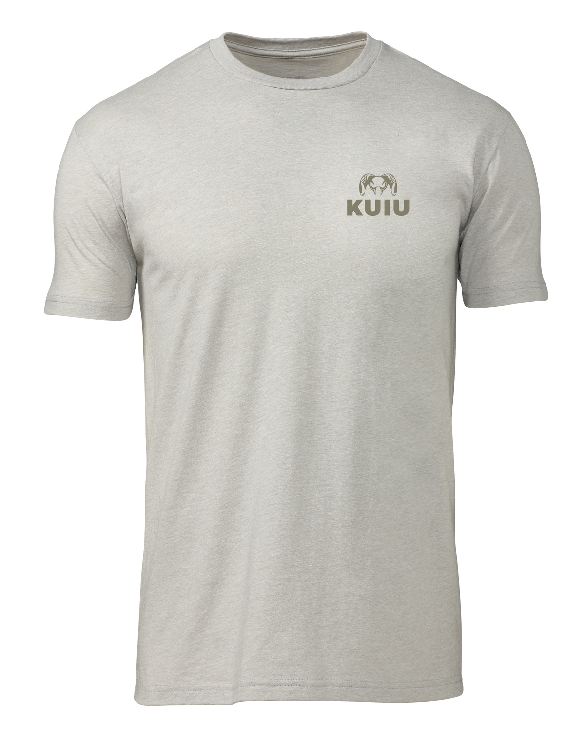 Front of KUIU Sign T-Shirt in Silk Khaki