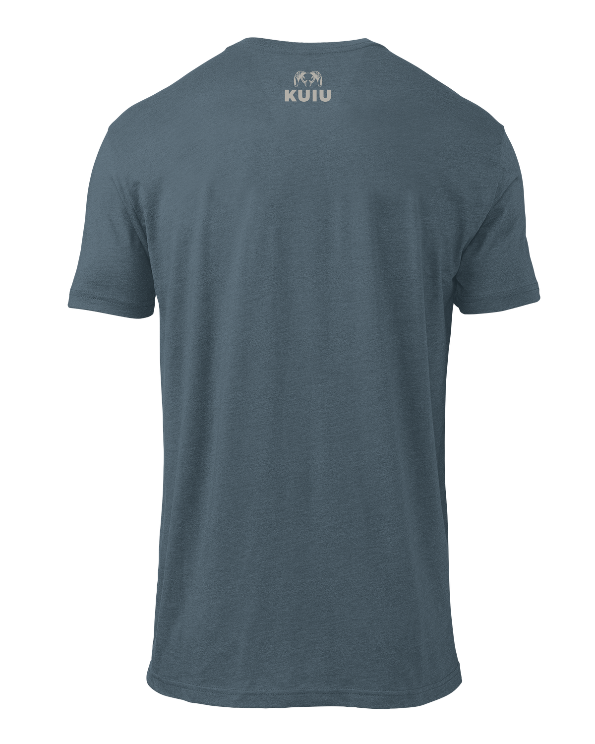 Back of KUIU Waterway T-Shirt in Indigo Blue