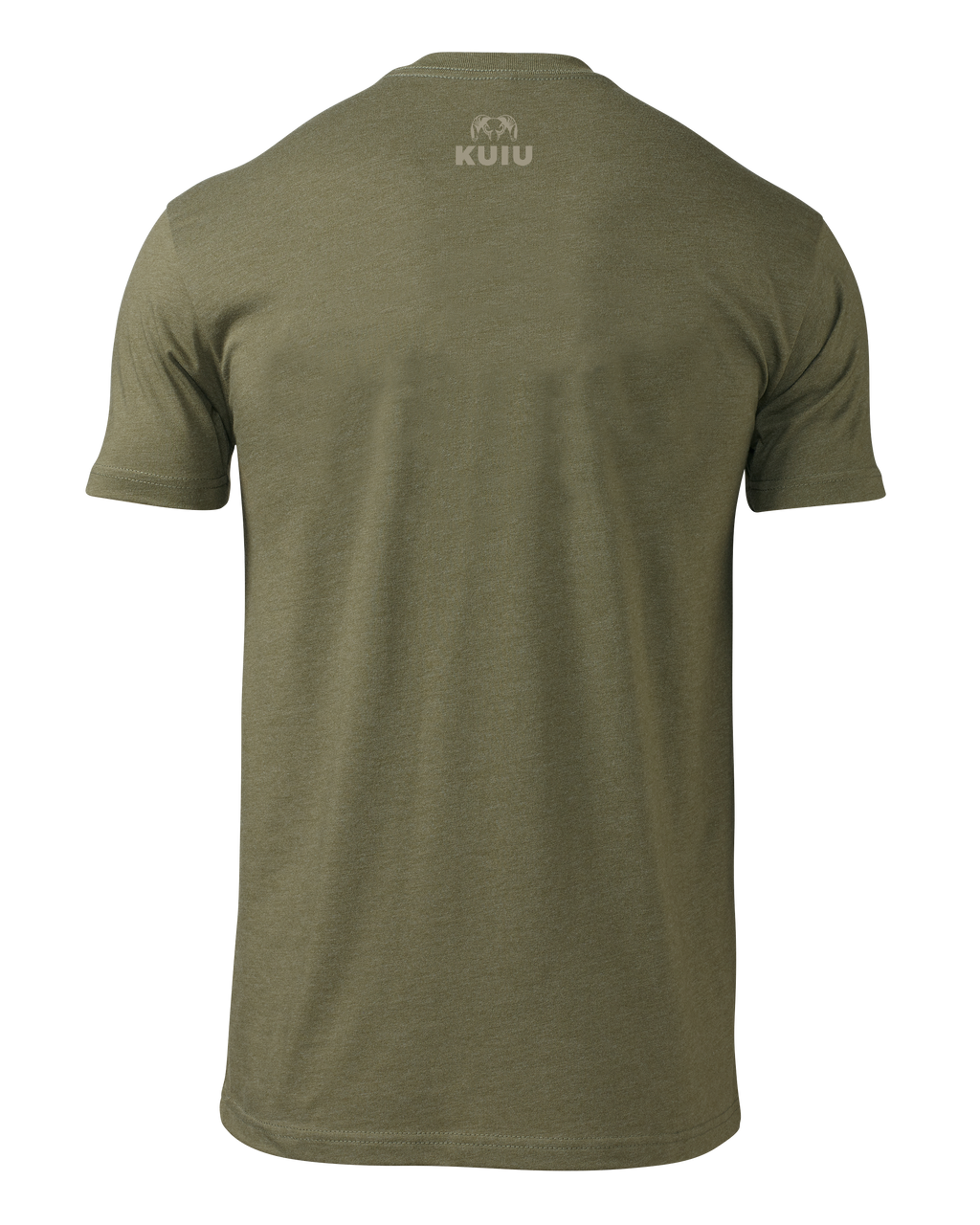 Back of KUIU Waterway T-Shirt in Military Green