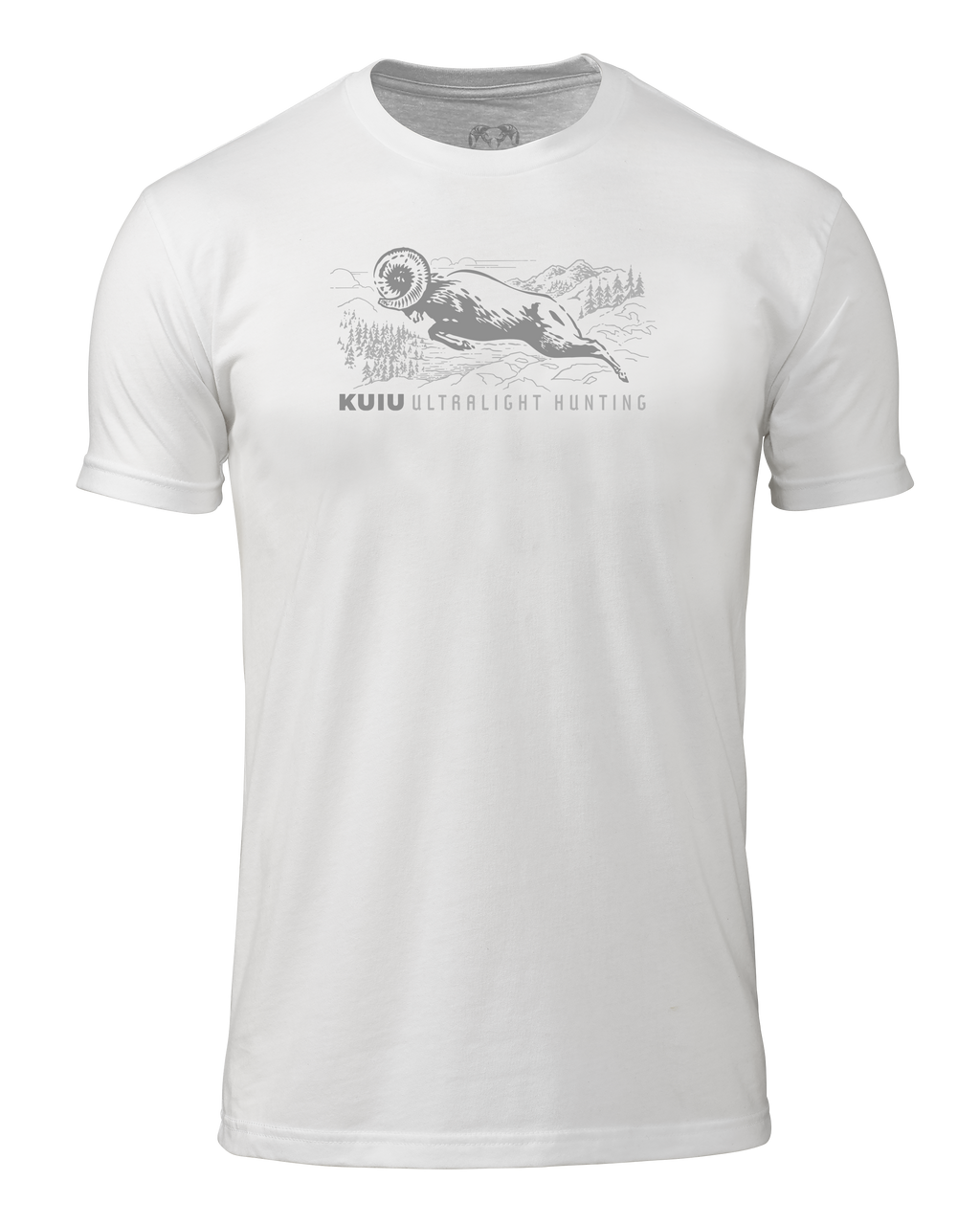 Front of KUIU Ram T-Shirt in White