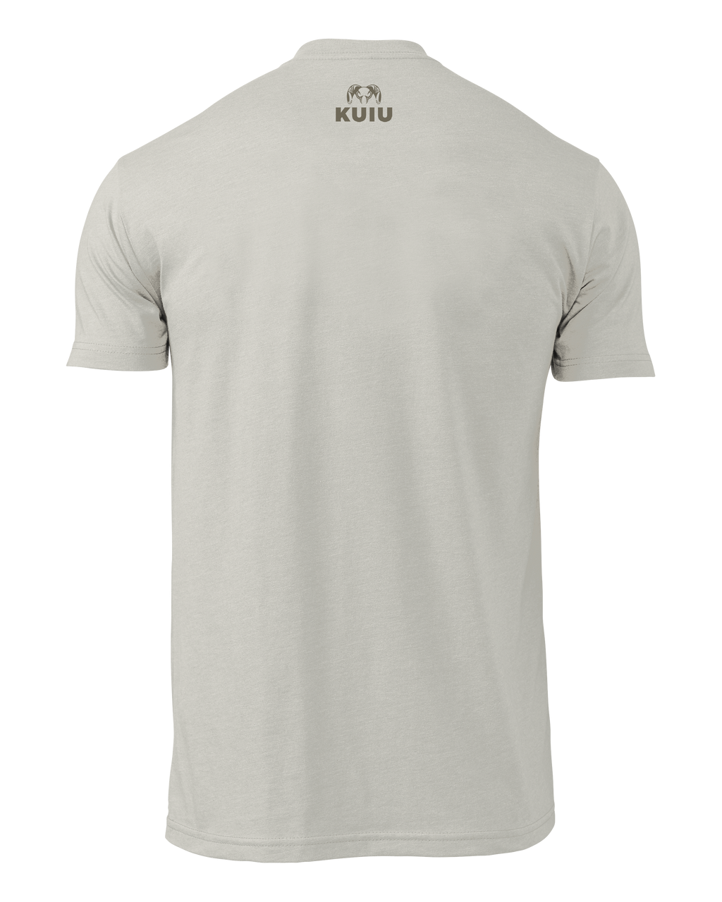 Back of KUIU Ram T-Shirt in Silk Khaki