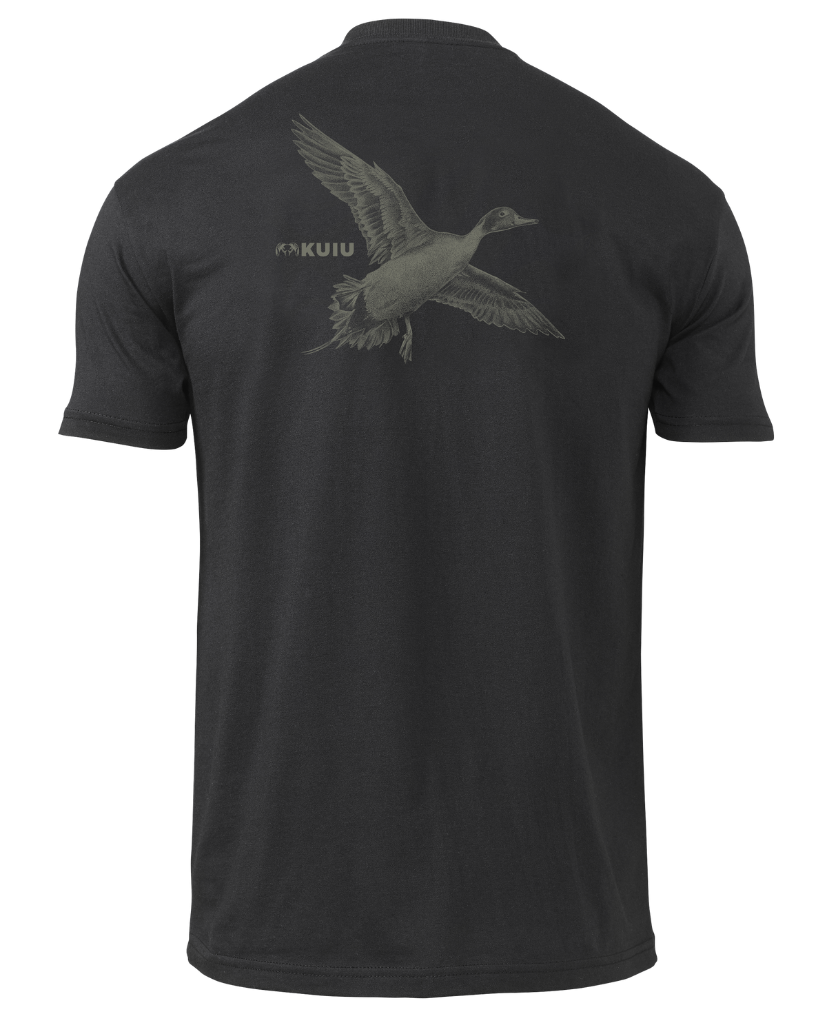 Back of KUIU Pintail Duck T-Shirt in Black