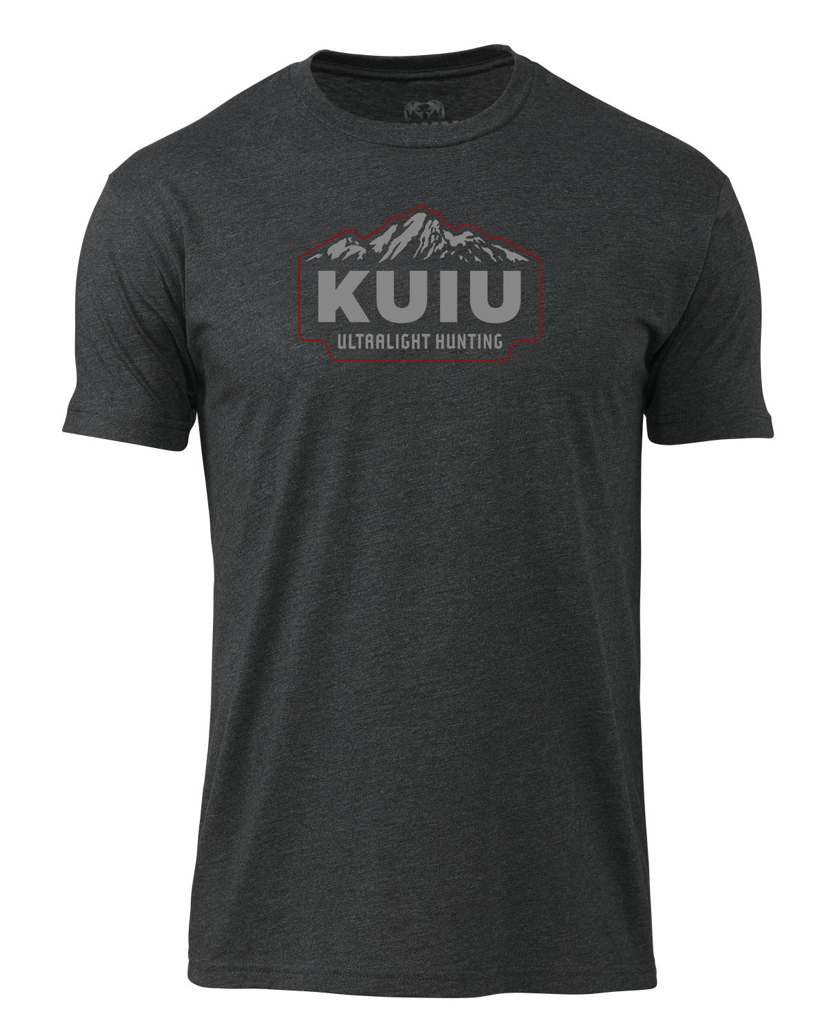 Front of KUIU Mountain T-Shirt in Charcoal Grey