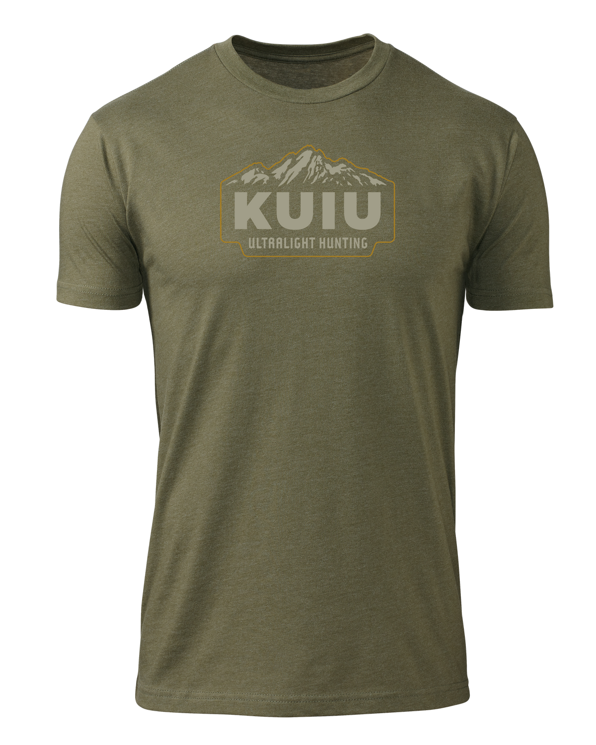 Front of KUIU Mountain T-Shirt in Military Green