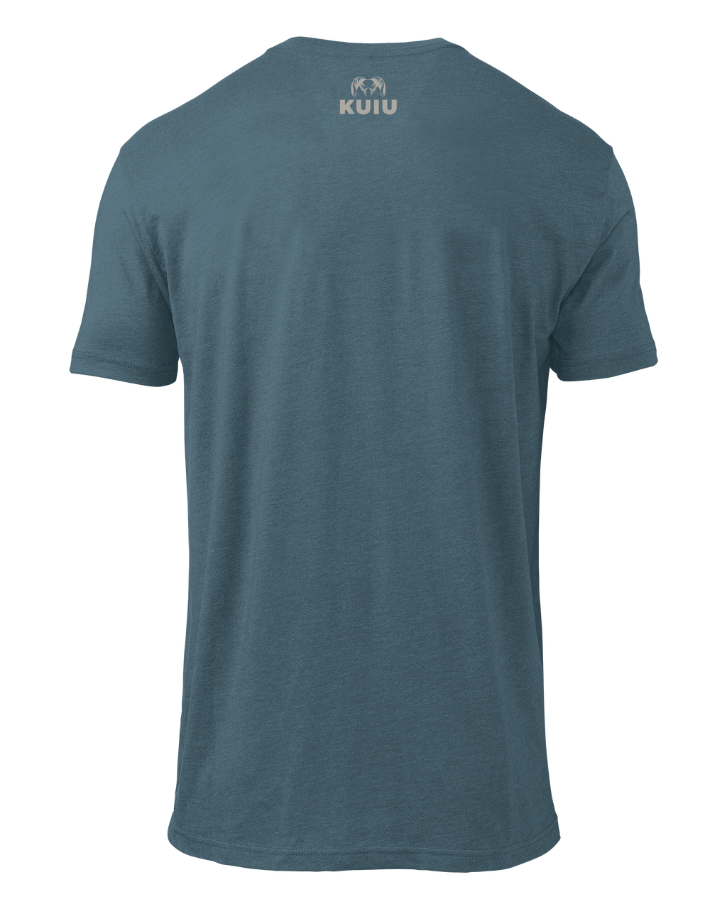Back of KUIU Mountain T-Shirt in Indigo Blue