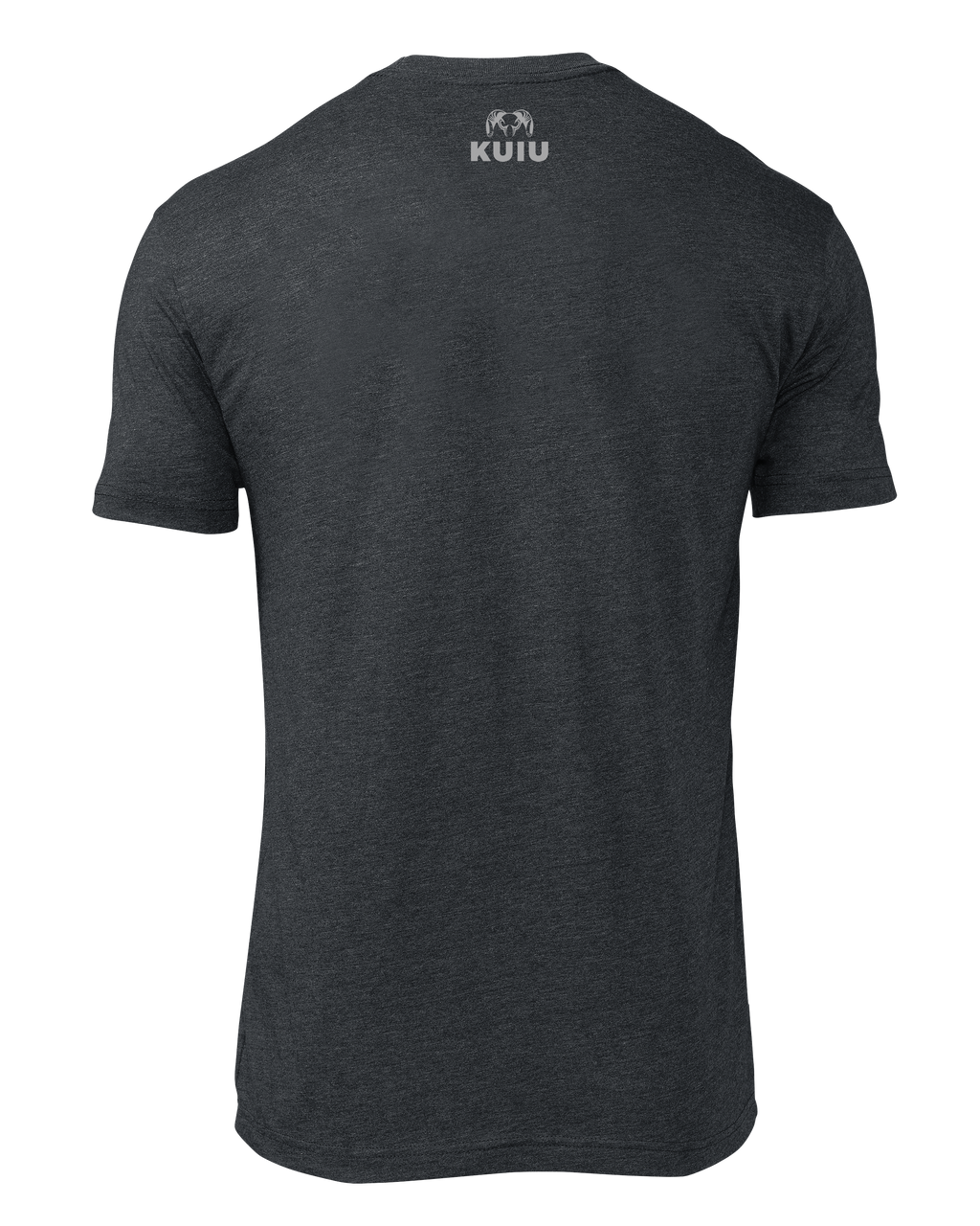 Back of KUIU Box Logo T-Shirt in Charcoal Grey