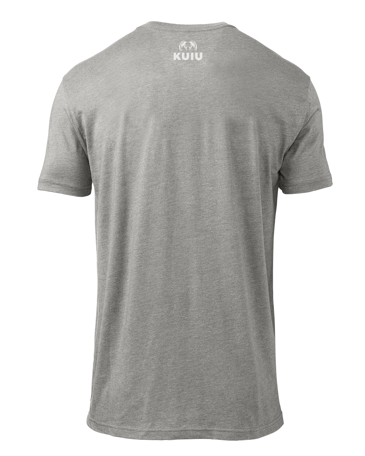 Back of KUIU Box Logo T-Shirt in Heather Grey