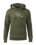 Front of KUIU Flight Hoodie in Army Green