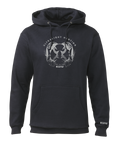 Front of KUIU Waterway Hoodie in Navy Blue