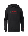 Front of Youth Box Logo Hoodie in Black