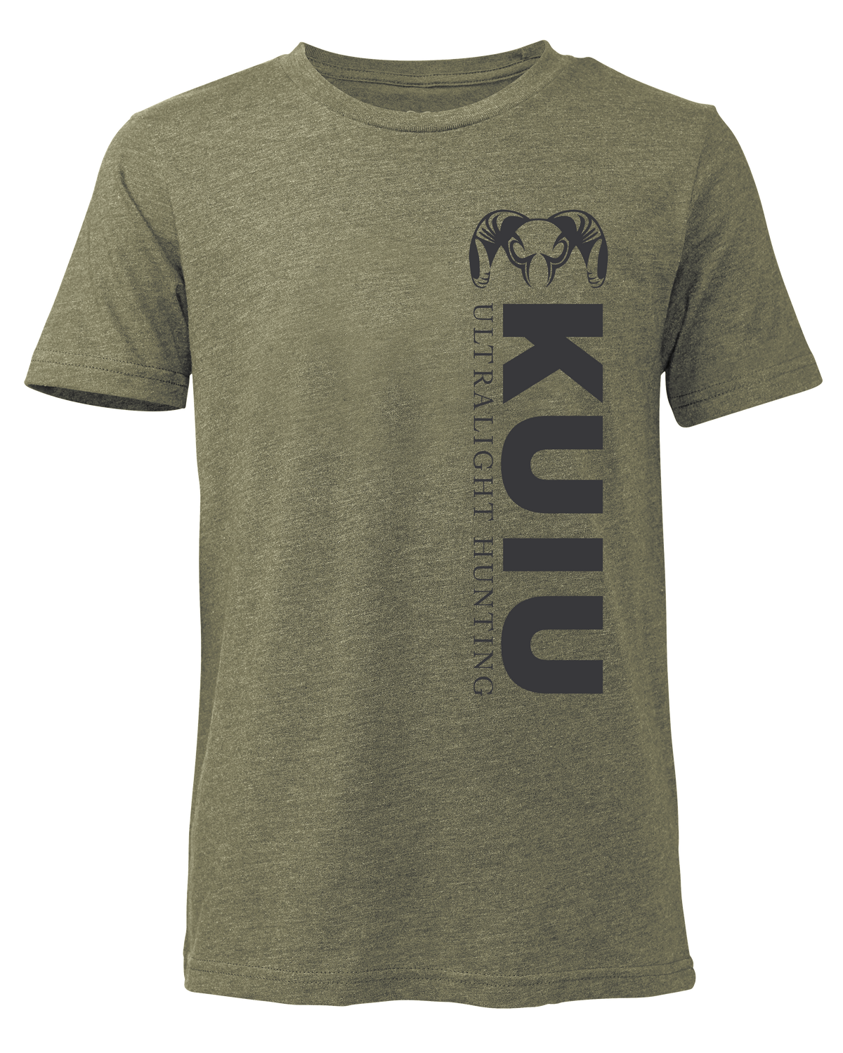 KUIU Youth Solid Vertical T-Shirt | Military Green