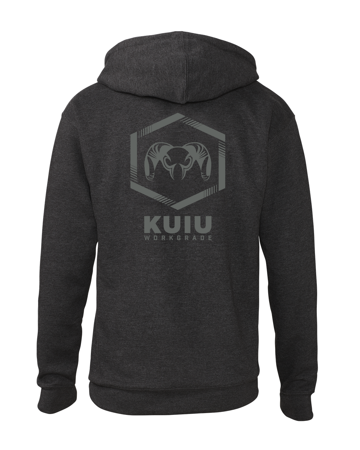 KUIU Workgrade Back Logo Hoodie | Charcoal Heather