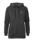 KUIU Women's Ultralight Chest Logo Hoodie | Charcoal Heather
