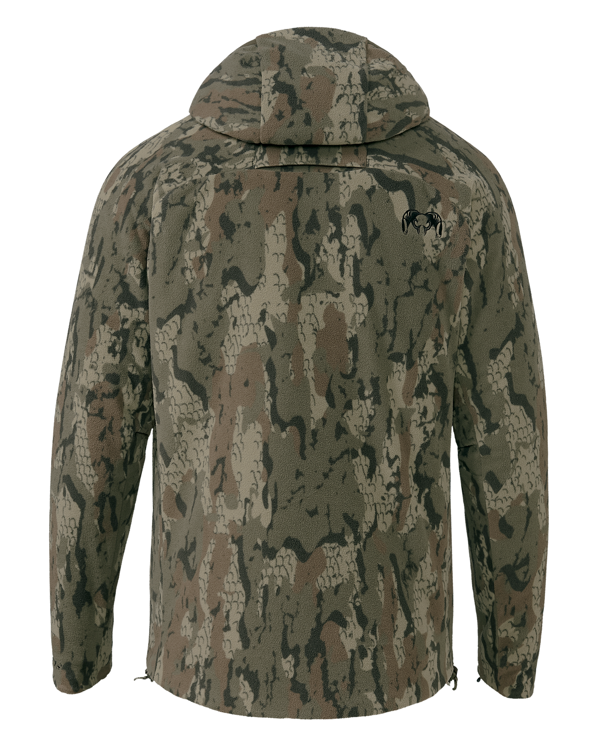 Back of Proximity Hooded Insulated Jacket in Veros Camouflage.