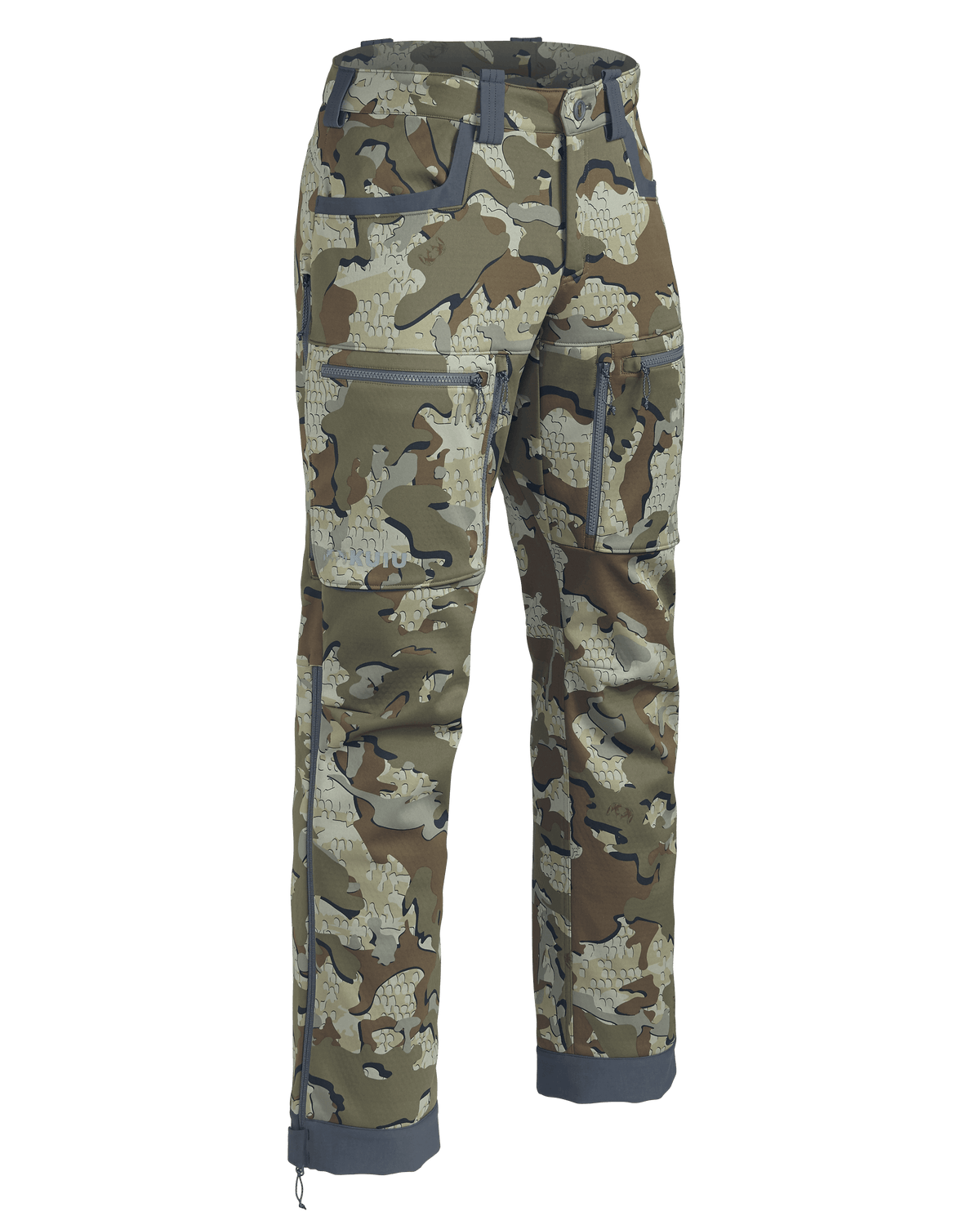 Front of Encounter Pant without Suspenders in Valo Camouflage