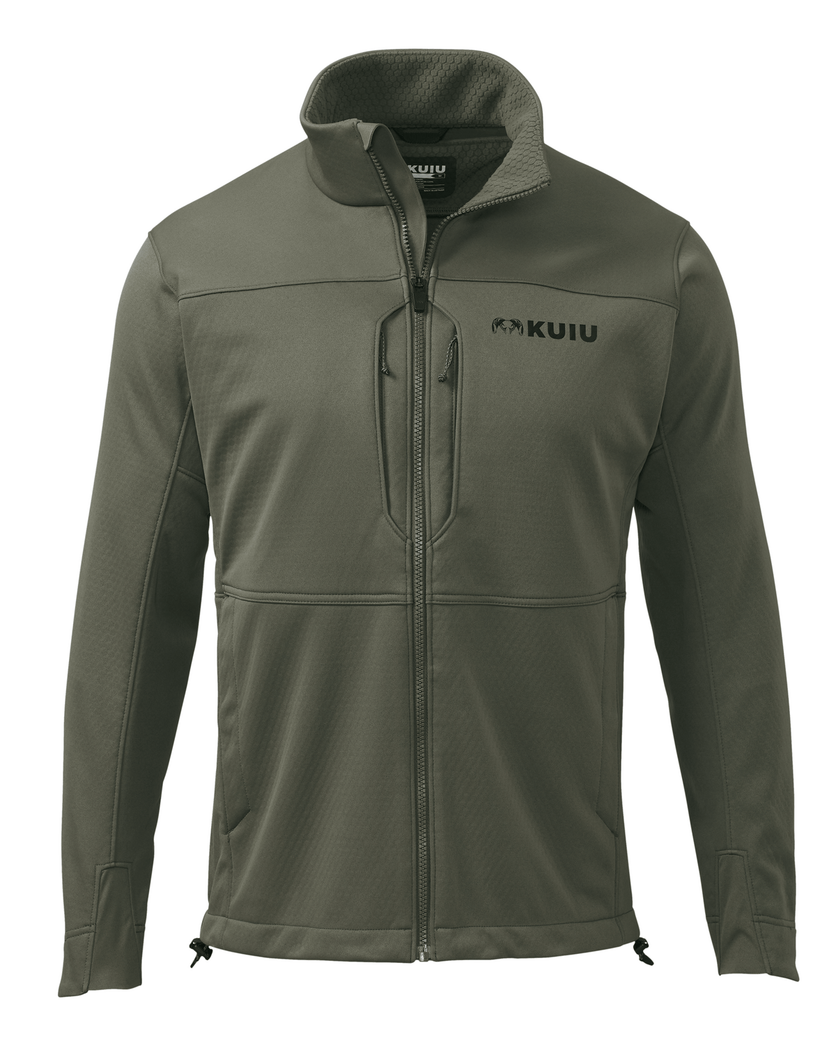 Front of Encounter Jacket in Ash Brown