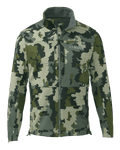 Front of Encounter Jacket in Verde Camouflage