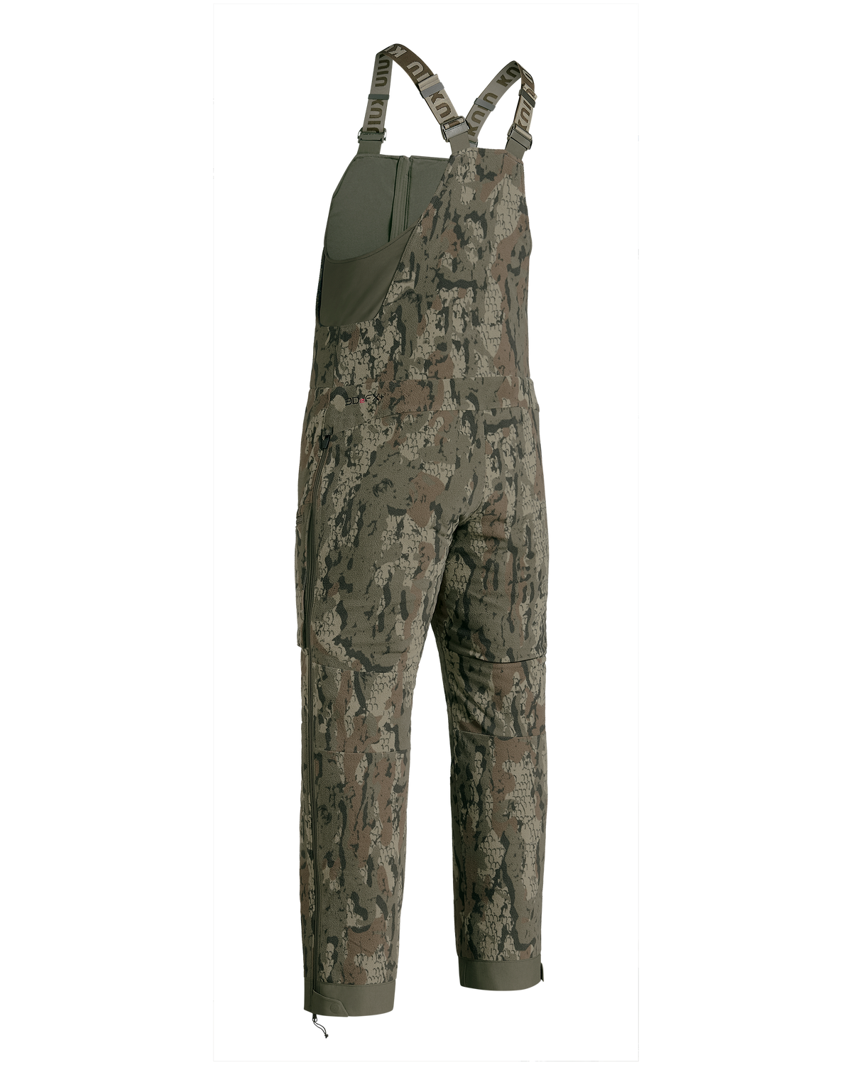 Back of KUIU Proximity Insulated Bib in Veros Camouflage