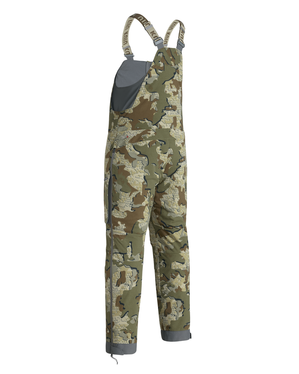Back of KUIU Proximity Insulated Bib in Valo Camouflage