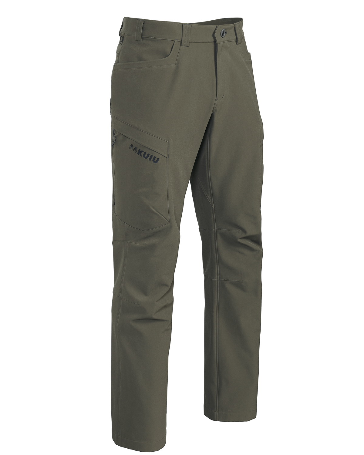 Front of Attack Pant in Ash Brown