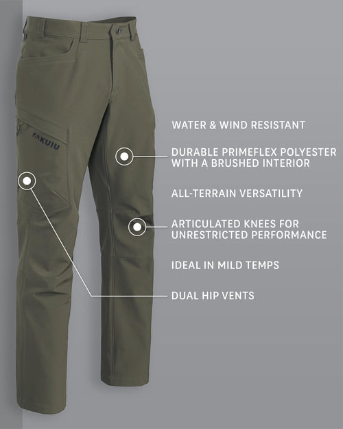 Attack Pant in Ash Detail Callout