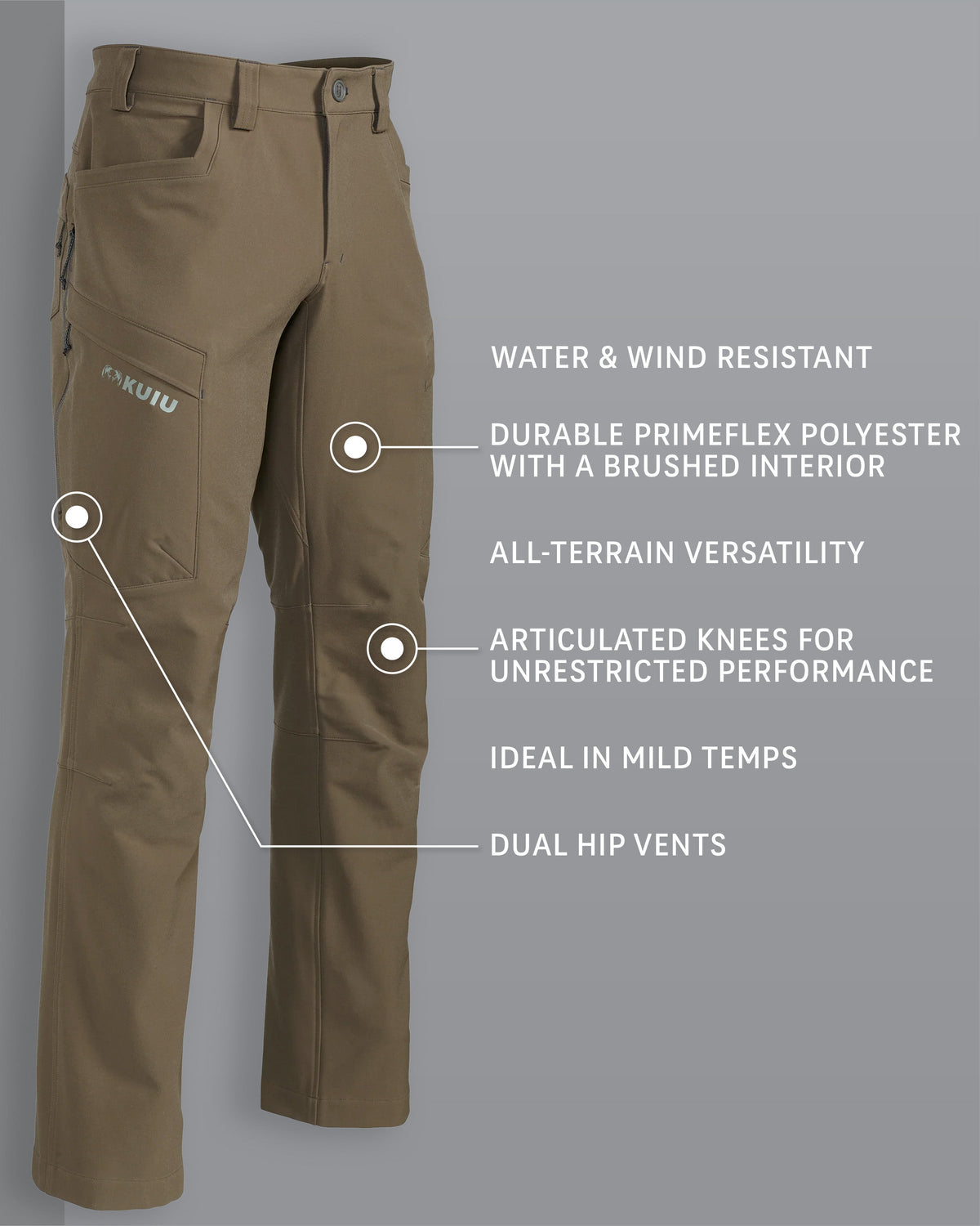 Attack Pant in Major Brown Detail Callout