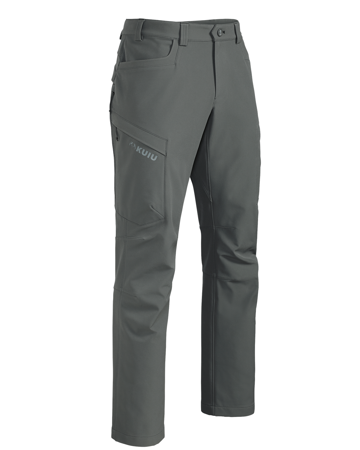 Front of Attack Pant in Stone Grey