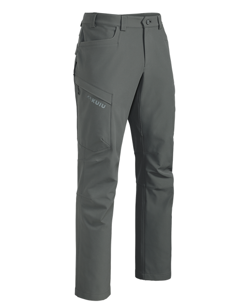 Front of Attack Pant in Stone Grey
