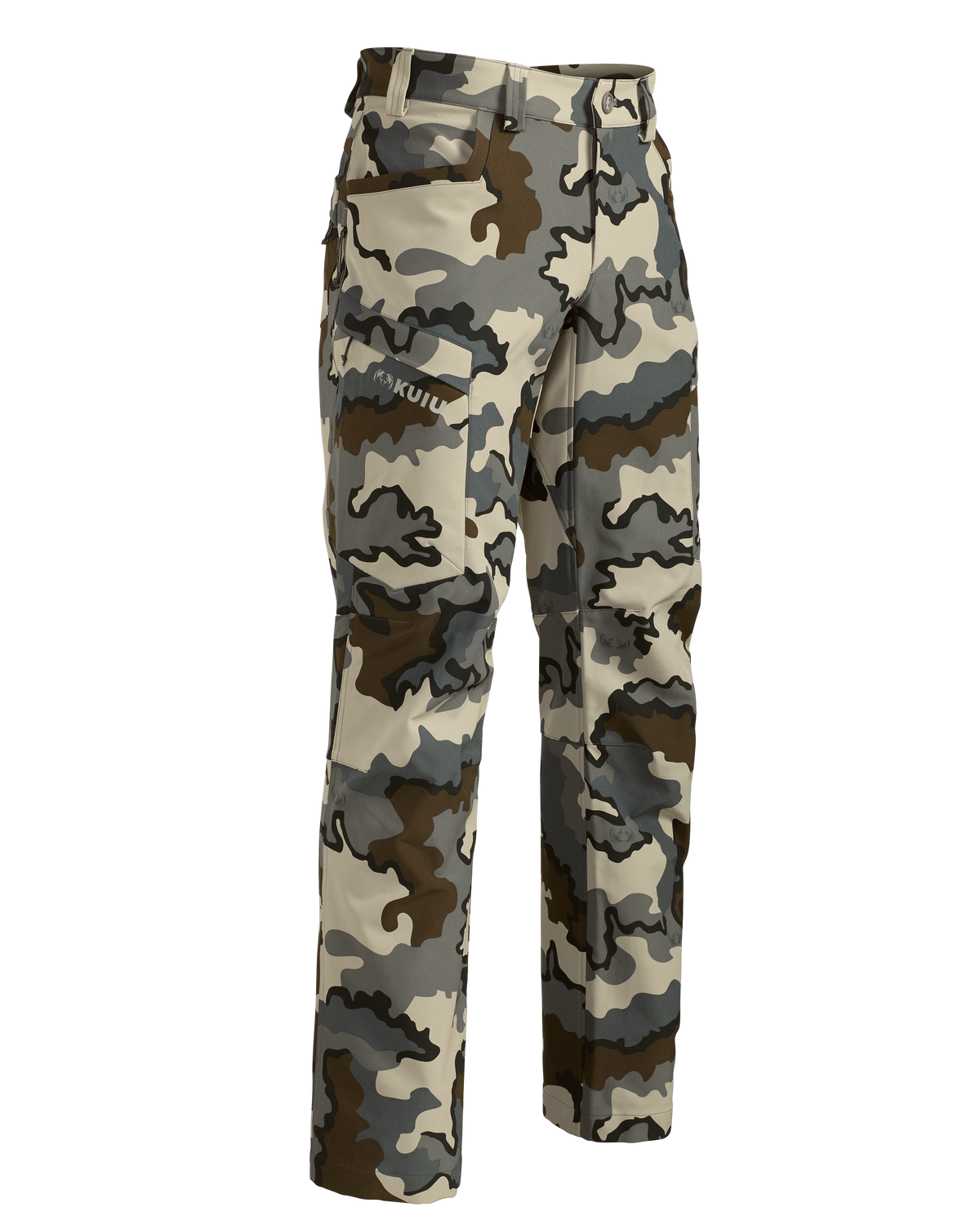 Front of Attack Pant in Vias Camouflage