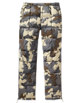 Front of Super Down PRO Pant in Vias Camouflage