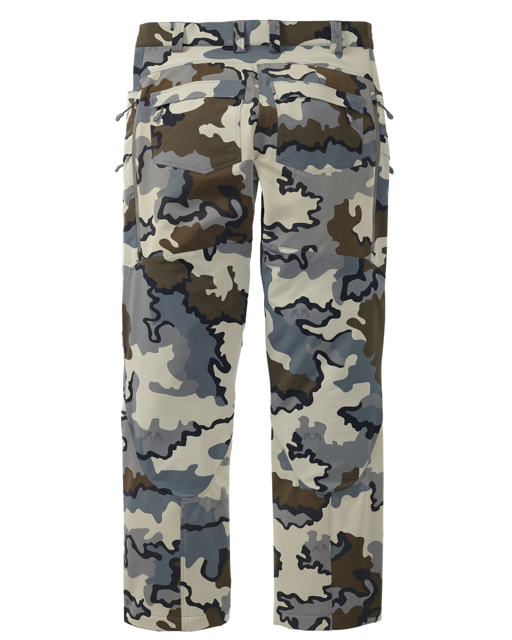 Back of Talus Hybrid Pant in Vias Camouflage