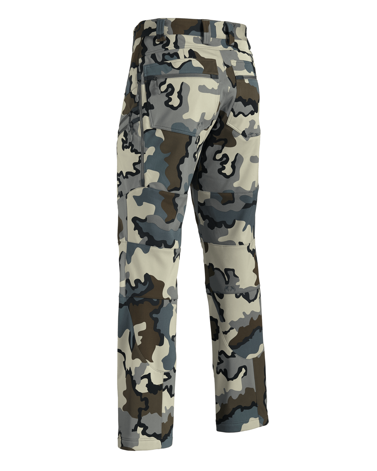 Back of Axis Hybrid Pant in Vias Camouflage