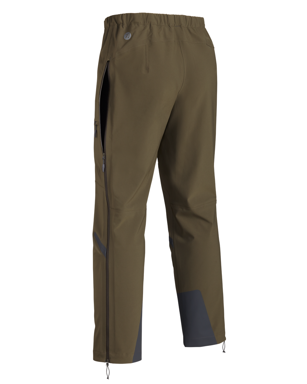 Back of KUIU Kutana Storm Shell Pant in Ash Brown