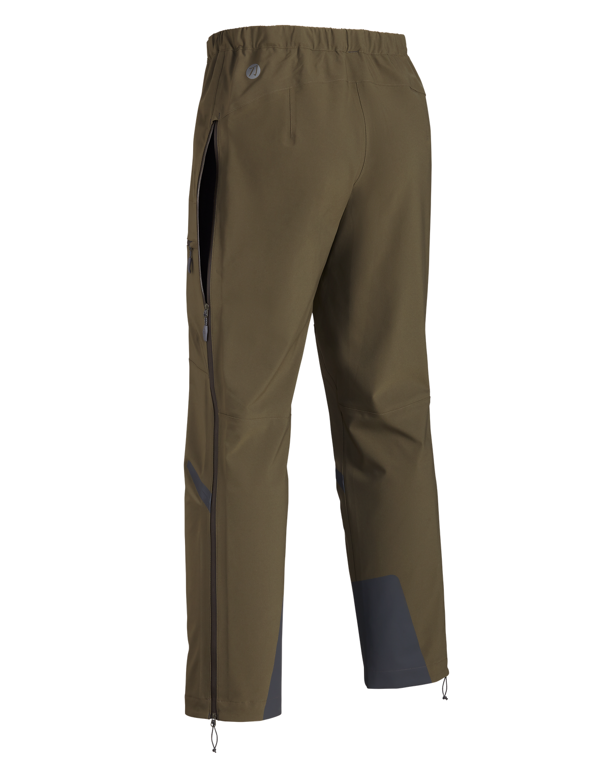 Back of KUIU Kutana Storm Shell Pant in Ash Brown